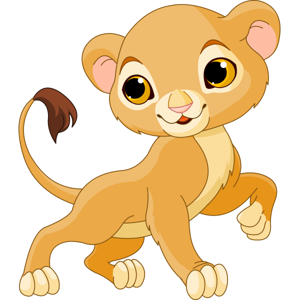 600x600 Prancing Lion Cub Symbols Amp Emoticons