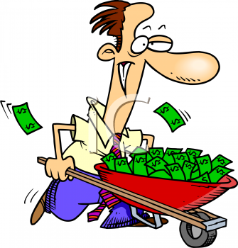 335x350 Cartoon Clipart Money
