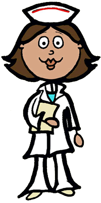 200x401 Animated Nursing Clip Art Nurse Providing Information