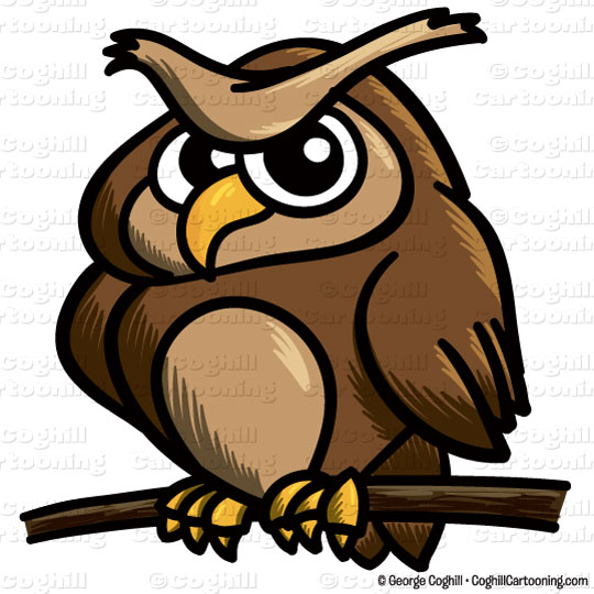 540x540 Cartoon Owl Clipart