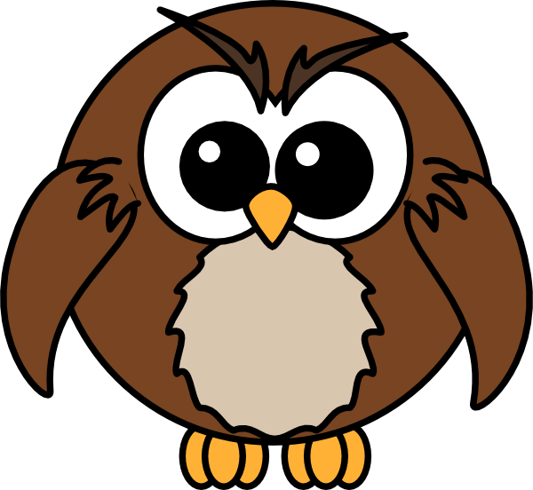 600x552 Cartoon Owl Clip Art