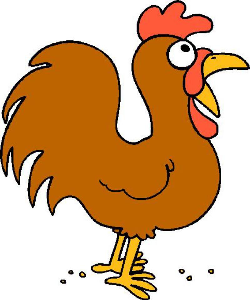 800x960 Cartoon Rooster Clipart