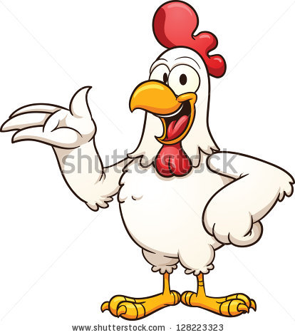 414x470 Animated Chicken Clipart