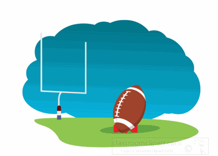 450x323 Sports Animated Clipart Football Kicked Over Goal Post Animated