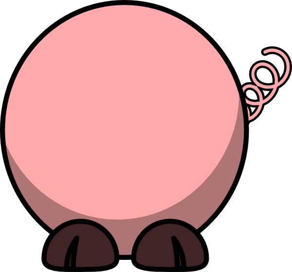 600x559 Pig Body Clip Art