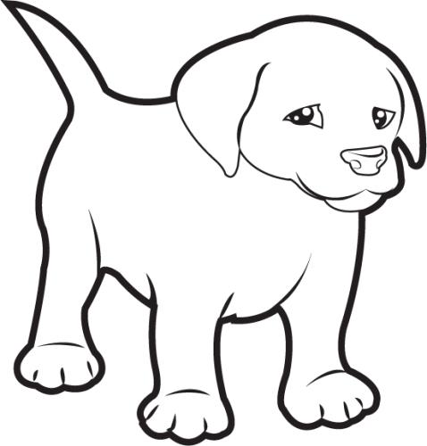 478x500 Animated Puppy Clipart