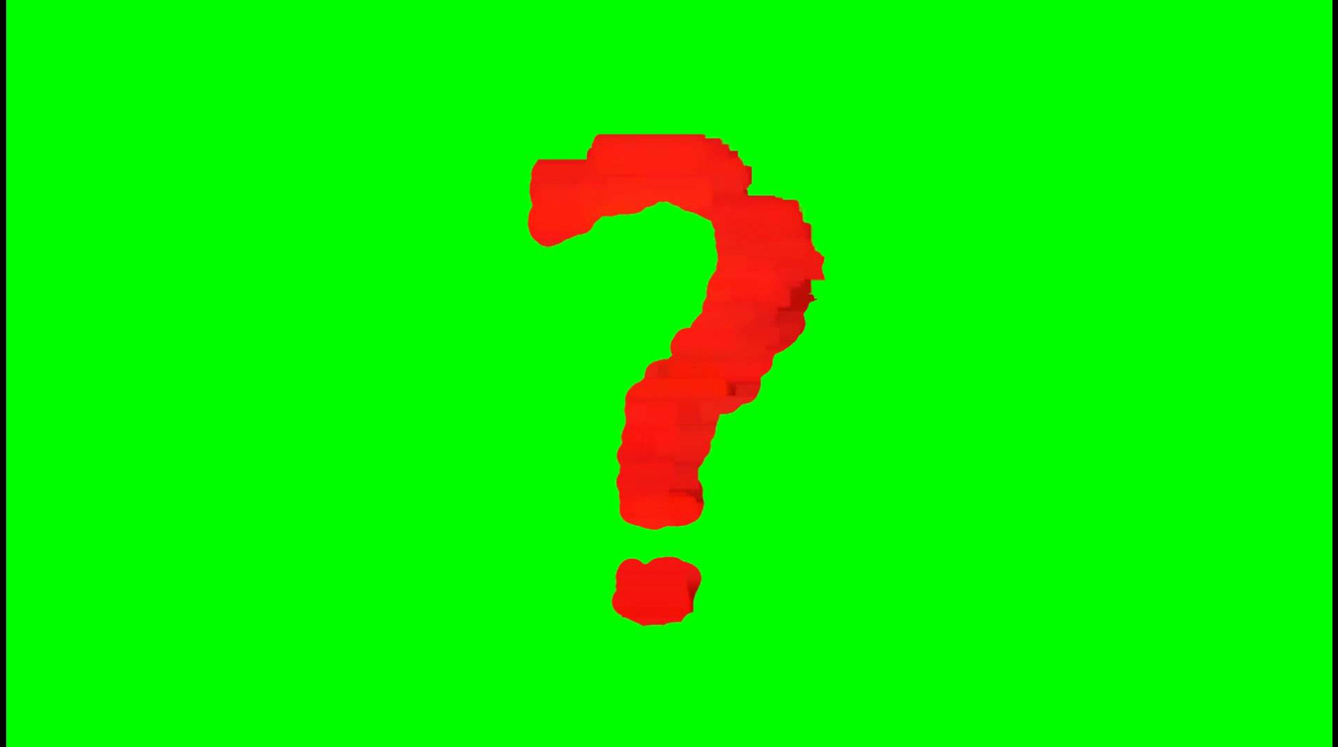 1920x1072 Free Animated Question Mark Green Screen Masters