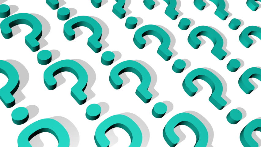 852x480 Question Mark Looping Animated Background Stock Footage Video