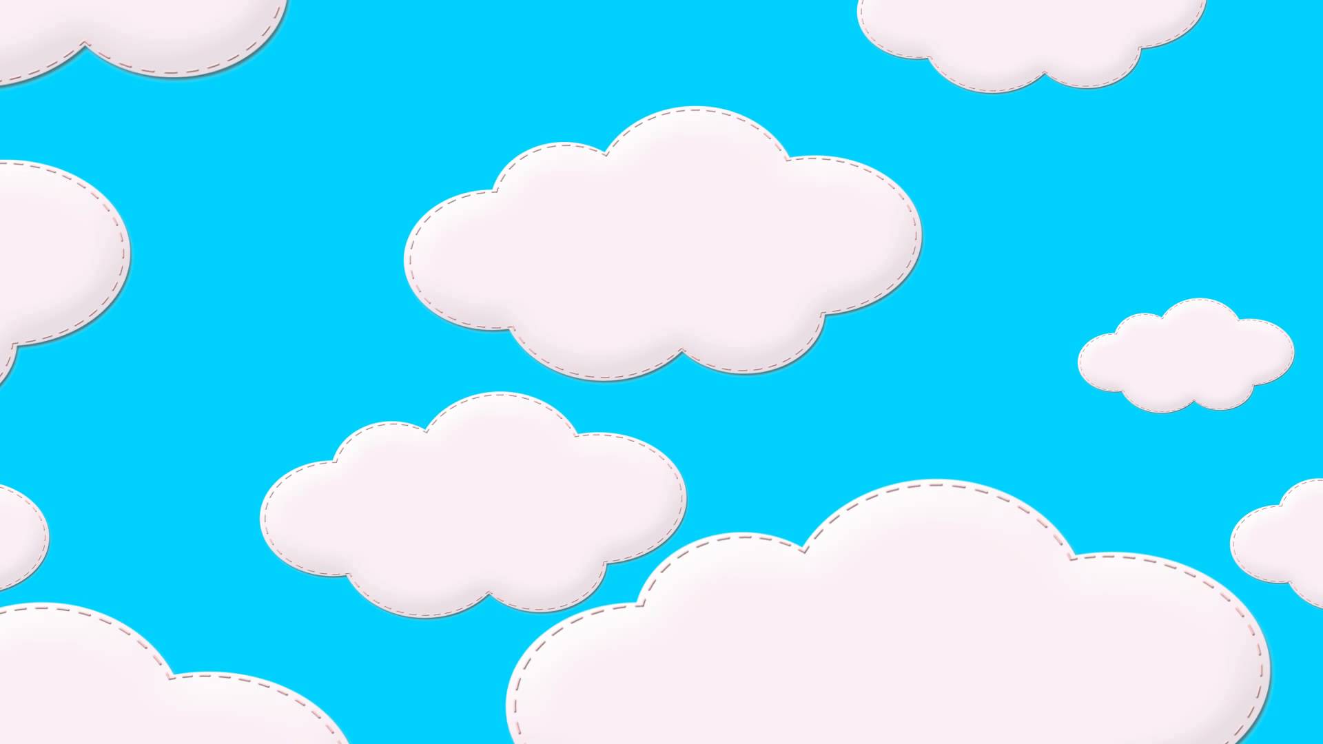 1920x1080 Cartoon Clouds In Sky
