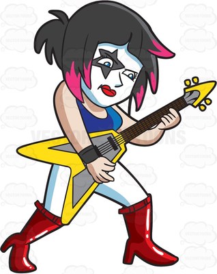 318x400 Hard Rock Clipart Rocker