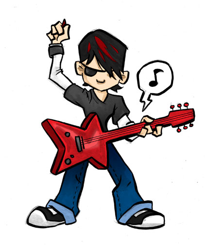 432x515 Rock Star Animation Clipart
