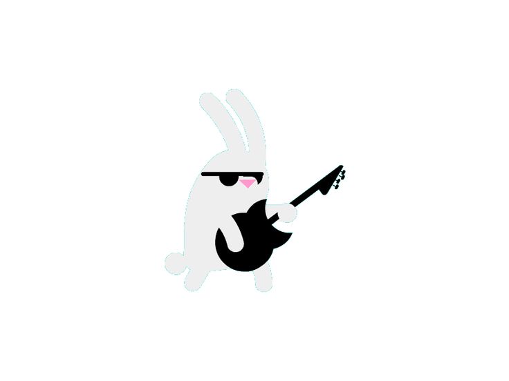 736x552 Badass Rock And Roll Rabbit Animated Gif Gif Ninja