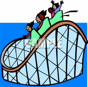 300x296 Amusement Park Clipart Roller Coaster