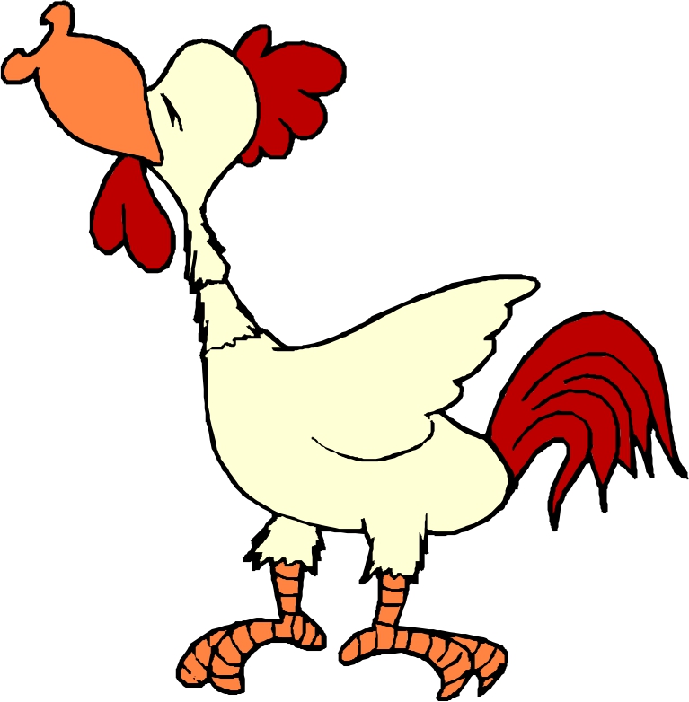 767x782 Cartoon Rooster