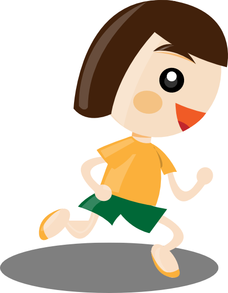 462x595 Running Girl Clip Art