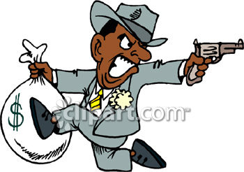 350x246 Animated Robber Clipart