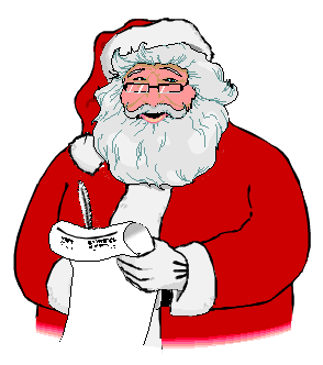 294x332 Moving Clipart Santa Claus
