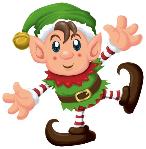 491x500 Animated Christmas Clipart Of Of Elves