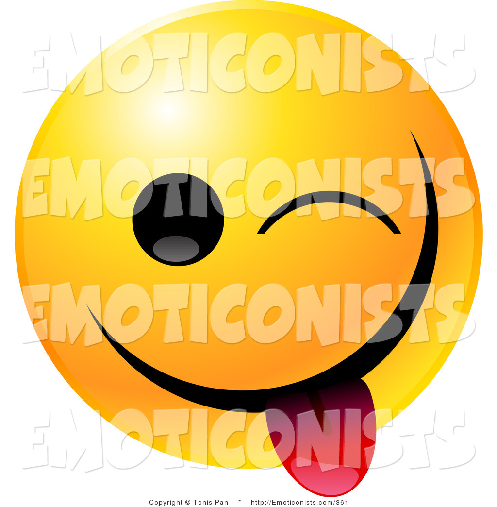 1024x1044 Clip Art Of A Yellow Emoticon Smiley Face Teasing, Closing One