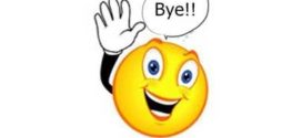 272x125 Animated Smiley Faces Waving Goodbye Free Download Clip Art