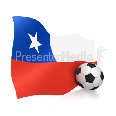 400x400 Chile Flag With Soccer Ball
