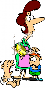 182x350 Clipart Free Stressed Mom