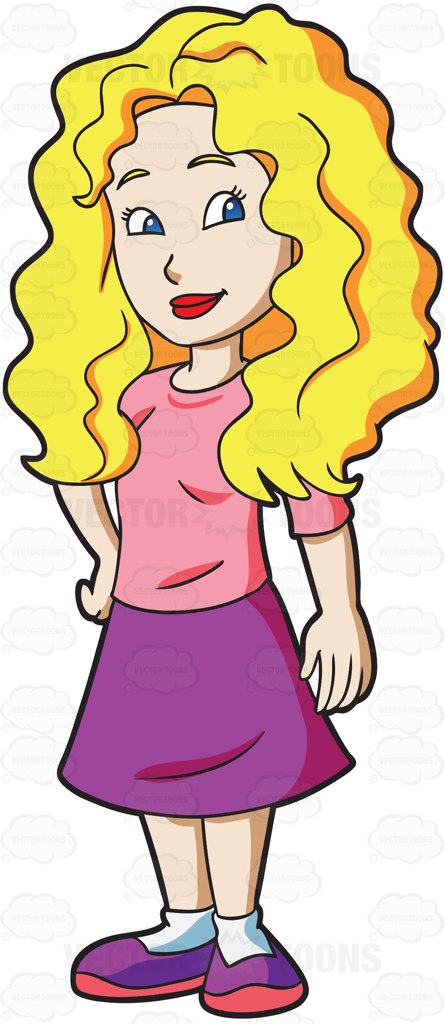445x1024 Blonde Clipart Animated