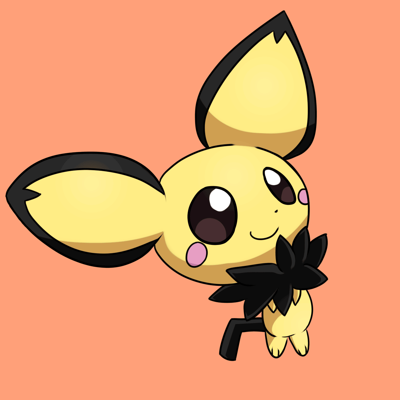 1300x1300 Animated Summer The Pichu By Solar Slash