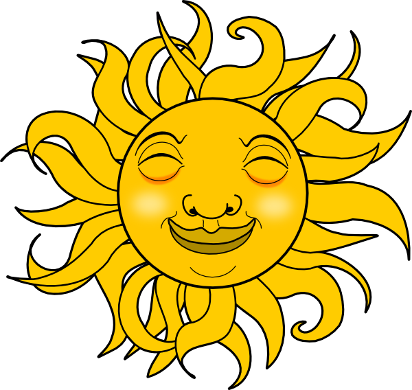 600x568 Smiling Sun Png, Svg Clip Art For Web