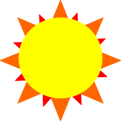 422x422 Sun Cartoon Clip Art