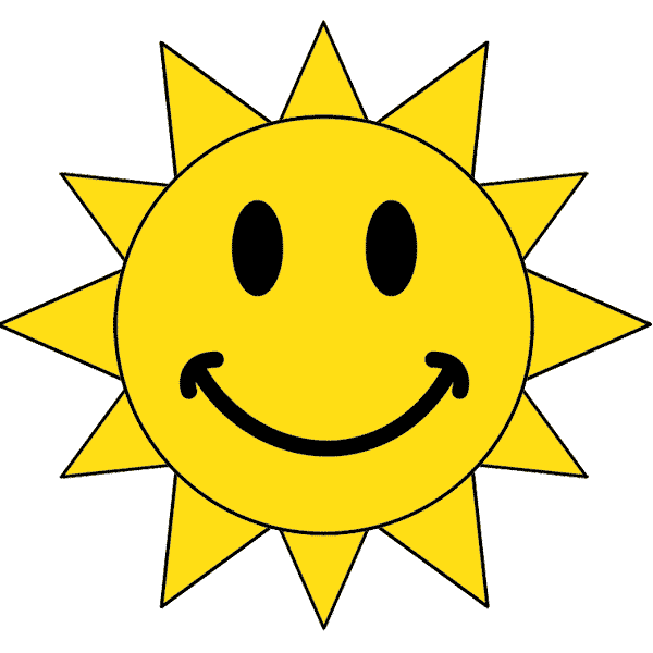 600x600 Animated Sun Clipart