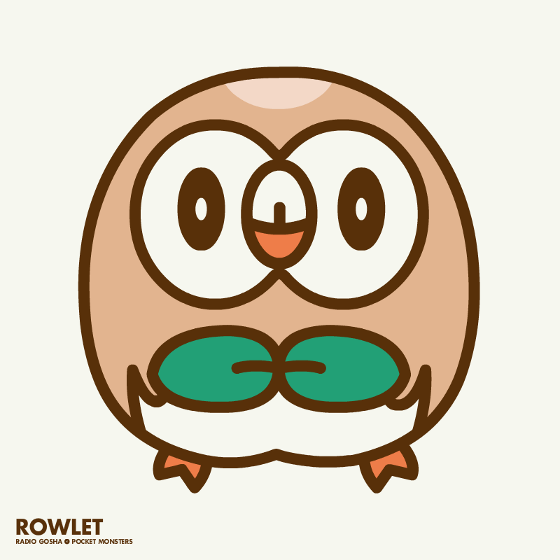 800x800 Rowlet Pokemon Sun And Moon Animation Loop By Goshadole