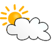 200x200 Sun And Cloud Cartoon Cartoon Clipart Panda