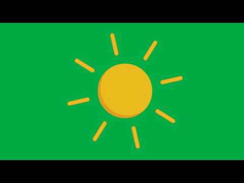 480x360 Animated Sun Green Screen