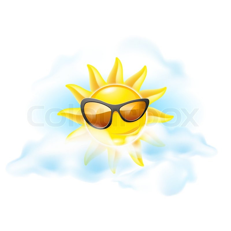 800x800 Cartoon Sun Stock Vector Colourbox
