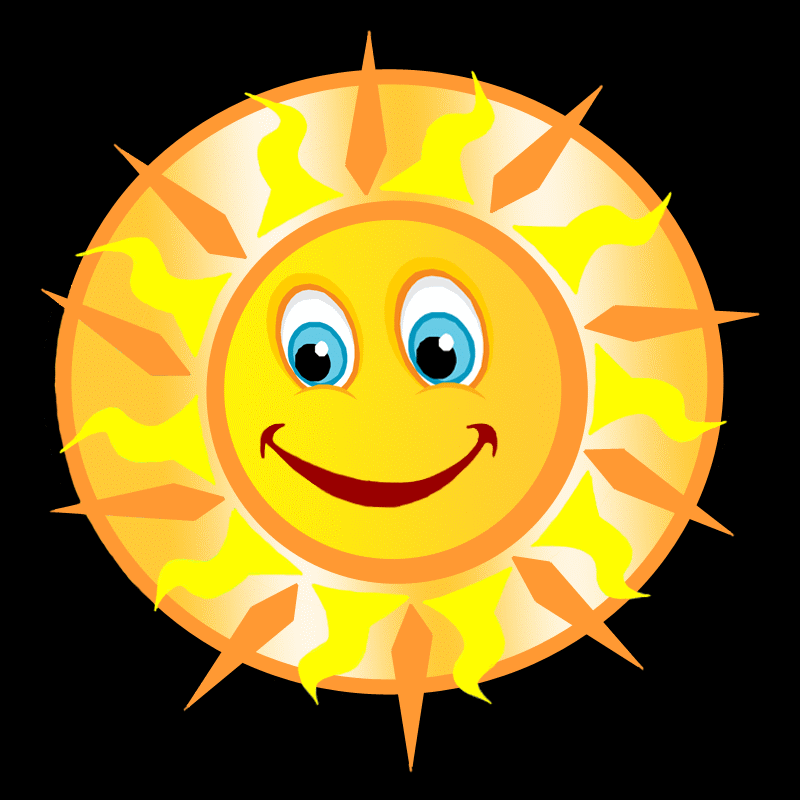 800x800 Sunshine Clipart Animated Gif