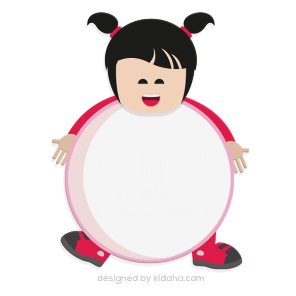 600x600 Free Education Clip Arts Girl With Blank Circle Ball Free
