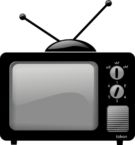 276x298 Old Television Clip Art