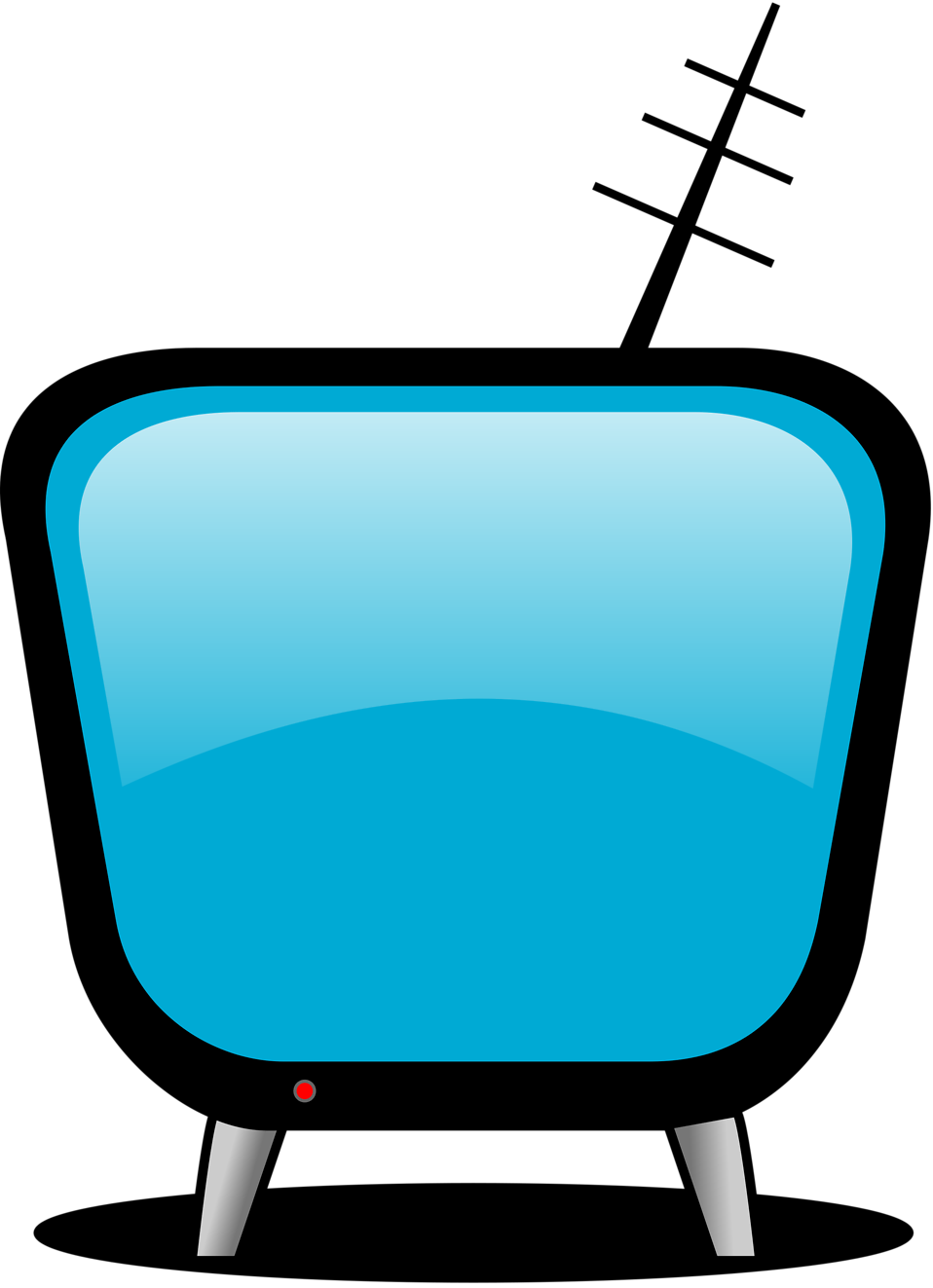 958x1323 Television Animated Clipart