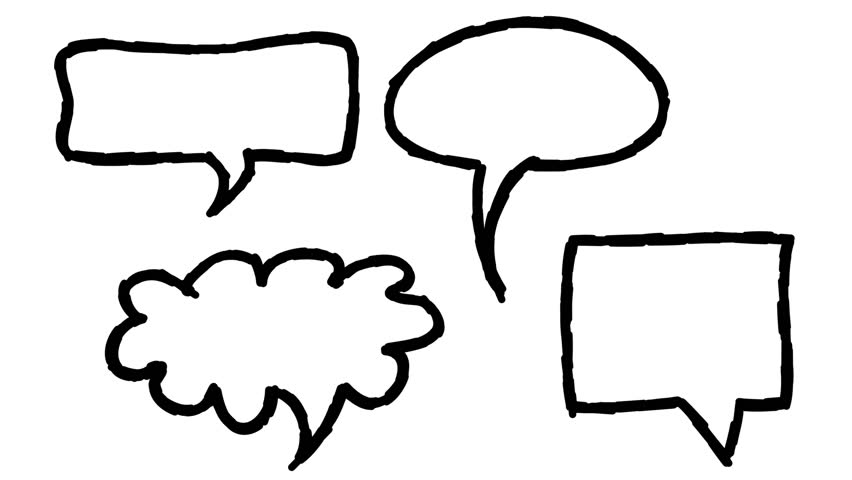 852x480 Green Doodle Icon.illustration Of Thought Or Speech Bubble. Bubble