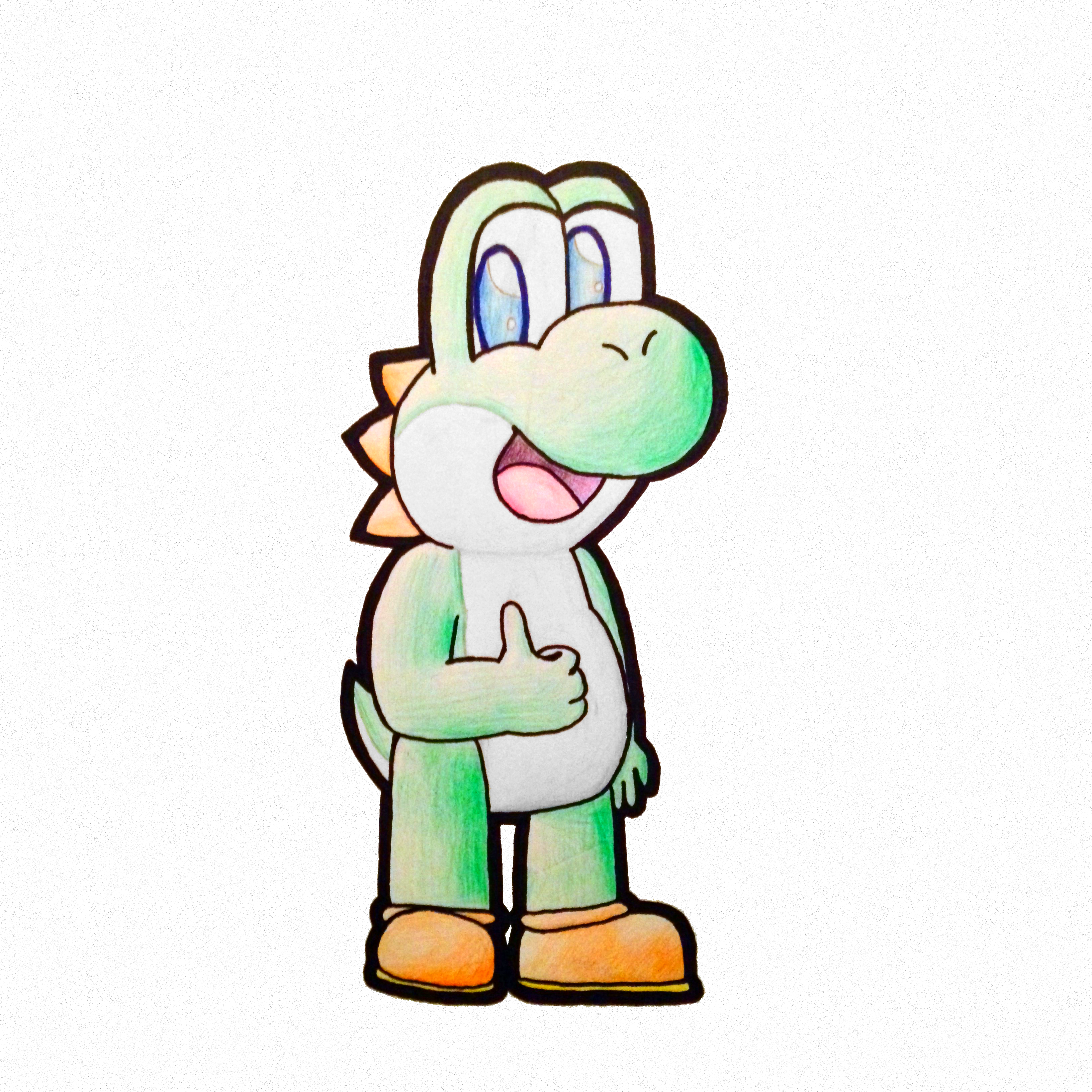 3264x3264 Yoshi Gives A Thumbs Up By Eddietheyoshi