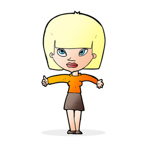 300x300 Tough Cartoon Cat Giving Thumbs Up Symbol Royalty Free Stock Image