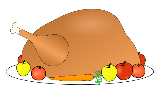 525x302 Free Baked Turkey Clipart, 1 Page Of Public Domain Clip Art
