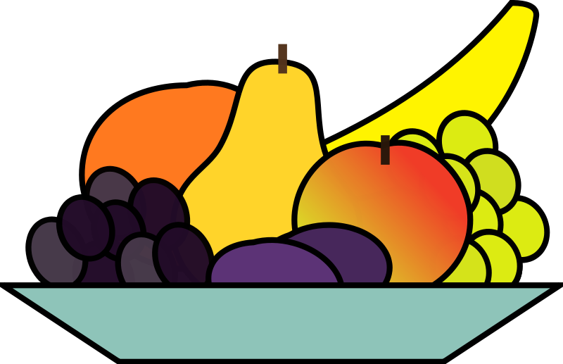 800x517 Fruits Amp Vegetables Clipart Plate Food
