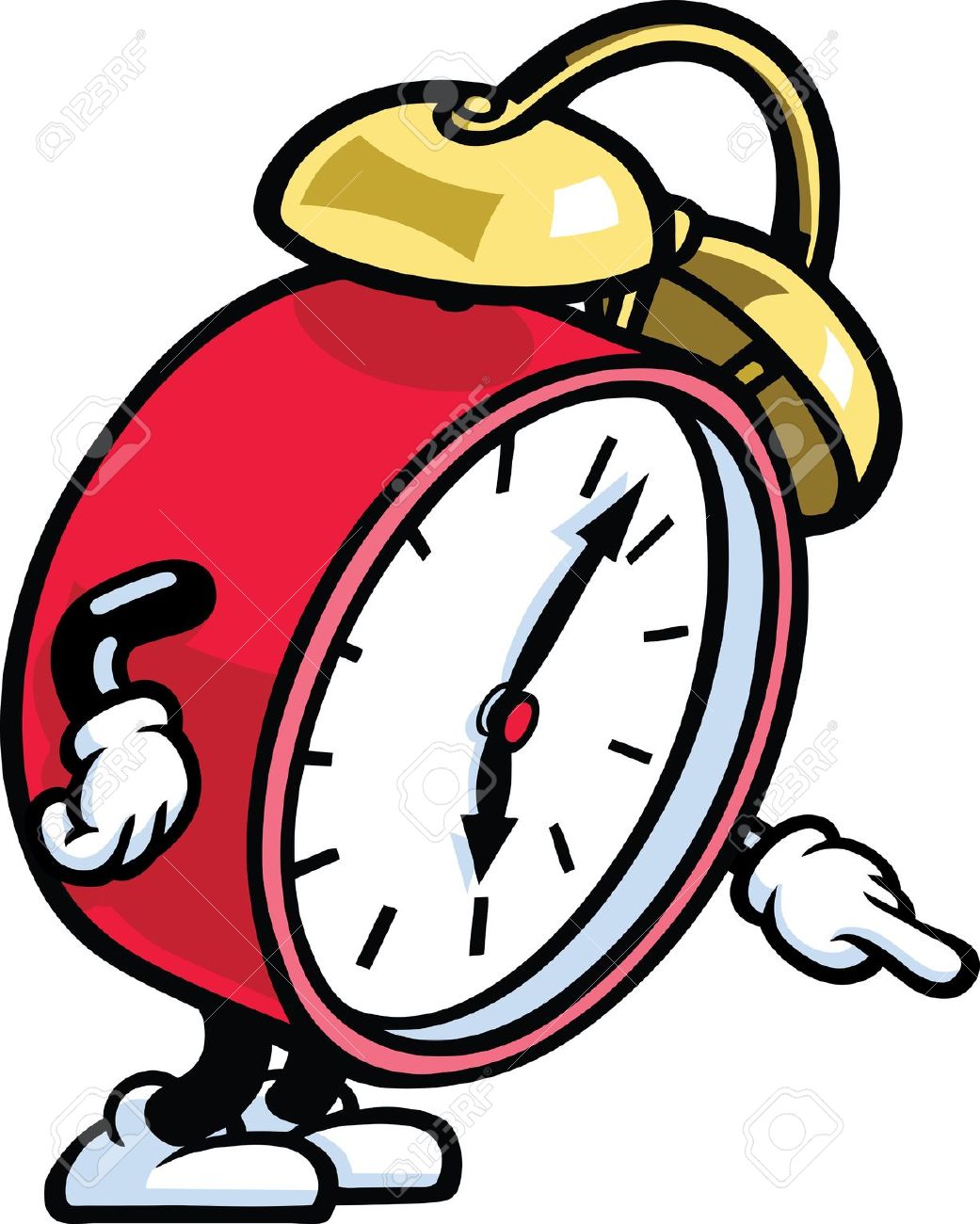 1041x1300 Animated Alarm Clock Clipart