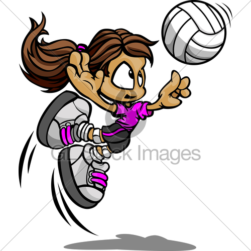 500x500 Animated Girl Volleyball Player My Site