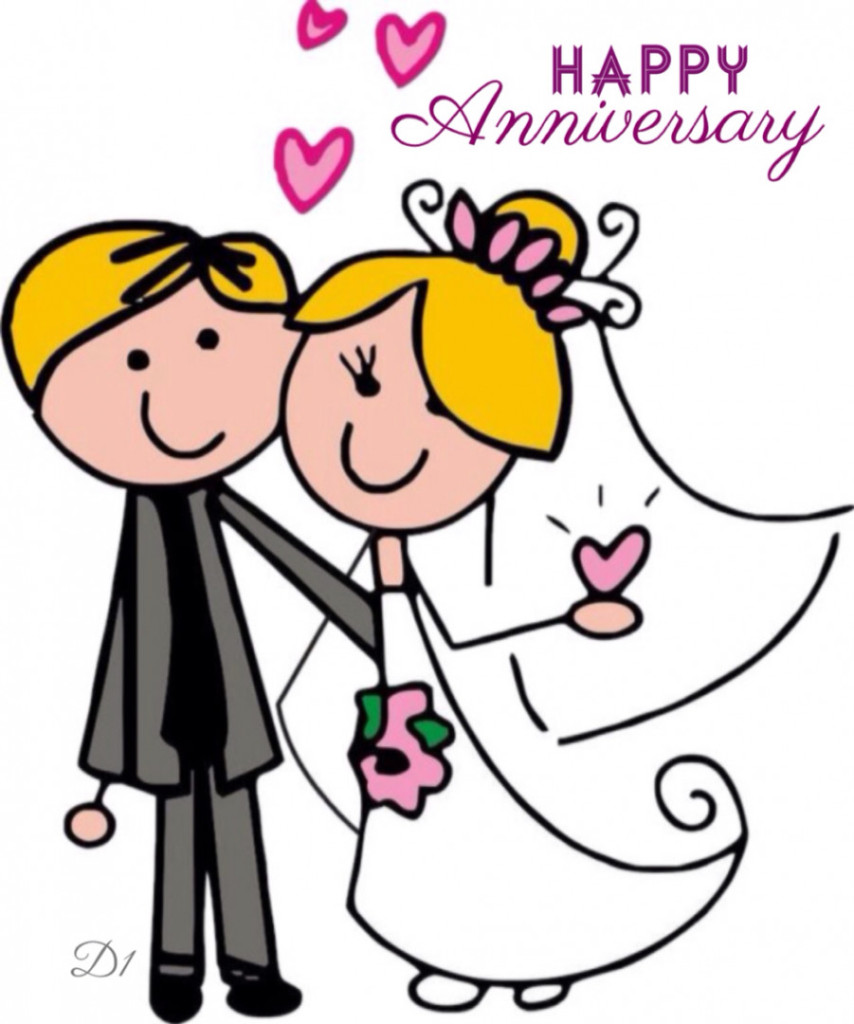 854x1024 Happy Anniversary Animated Clip Art
