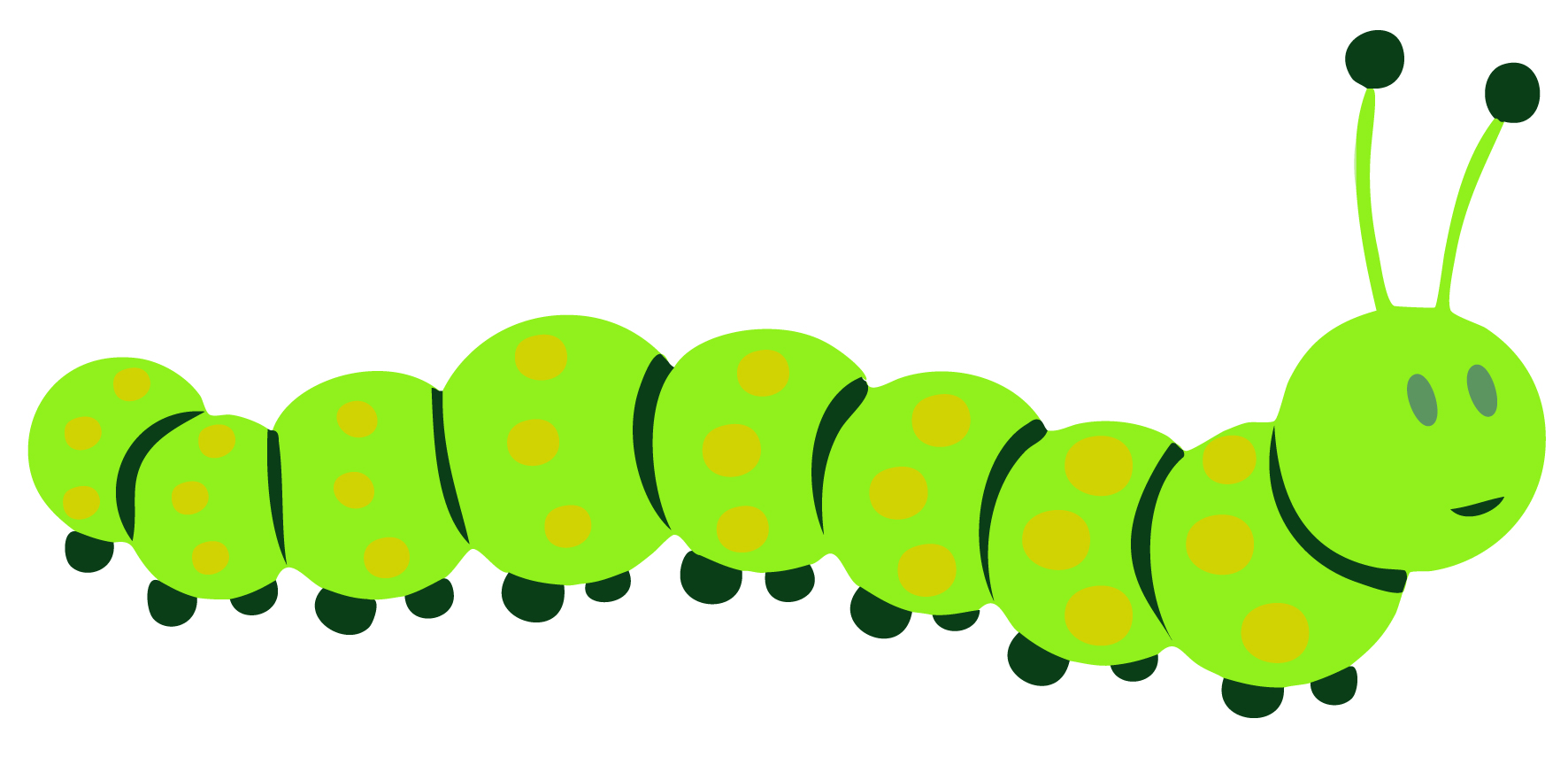 1772x864 Caterpillars Clipart