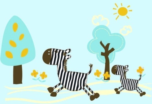 531x365 Cartoon Zebra Clip Art Free Vector Download (214,210 Free Vector