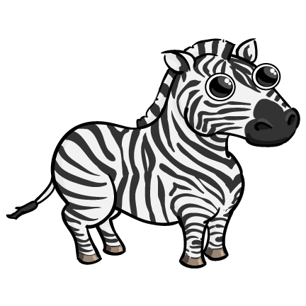 432x432 Moving Clipart Zebra